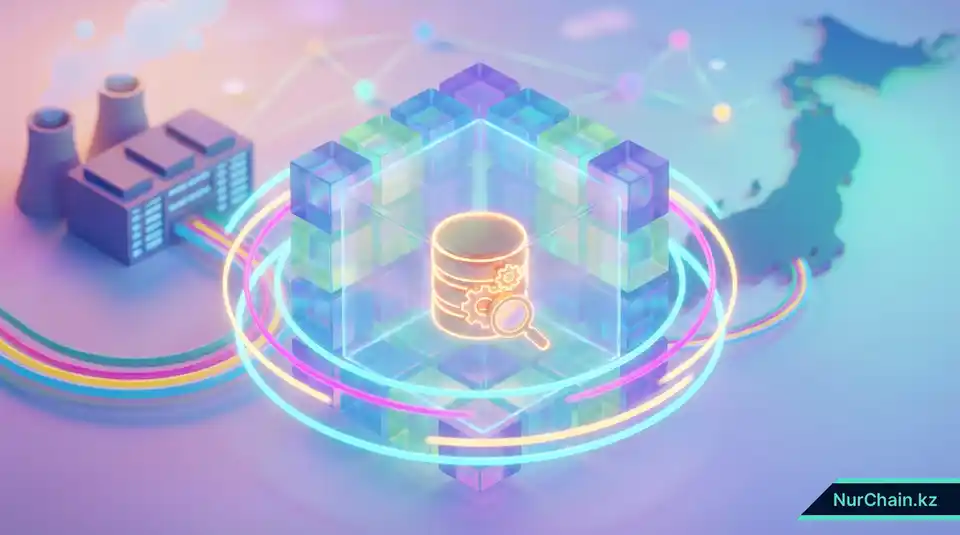 3D-изометрический вид защищенного цифрового хранилища и узлов данных, представляющий безопасность инфраструктуры и суверенитет данных для академических записей.