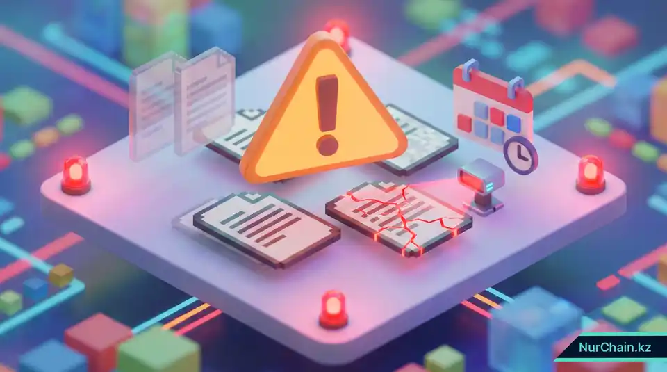 3D-визуализация признаков поддельных дипломов, включая низкое качество графики и нереальные сроки окончания обучения.