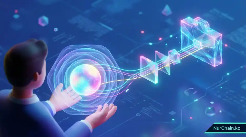 Трехмерное визуальное представление личных данных выпускника, защищенных несколькими слоями шифрования и надежными фильтрами аудита.