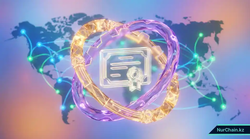 Итоговая 3D-графика, символизирующая баланс между концепциями престижа и практичности для будущего цифровых академических документов.