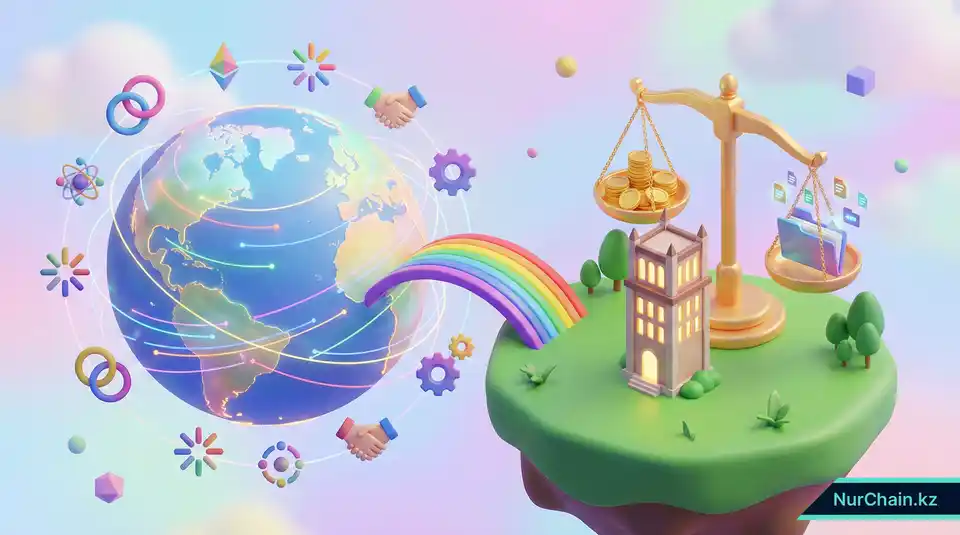 3D-иллюстрация финансовой автономии университетов и партнерства по глобальным грантам для проектов цифровой трансформации.