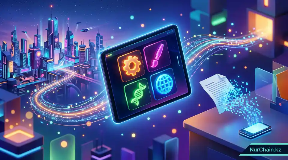 Цифровое 3D-портфолио, демонстрирующее различные навыки и достижения в формате NFT, открывающие путь к современной карьере.